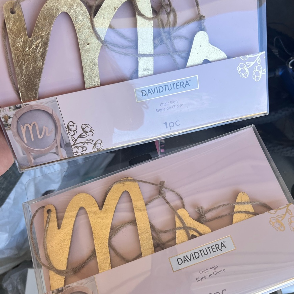 Mr & Mrs chair hangers